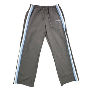 PacSun x Formula 1 Racing Grey Track Pants Mens Small F1 Side Stripe Swishy